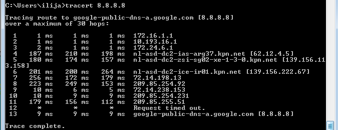 traceroute à travers ISP2. PNG. png